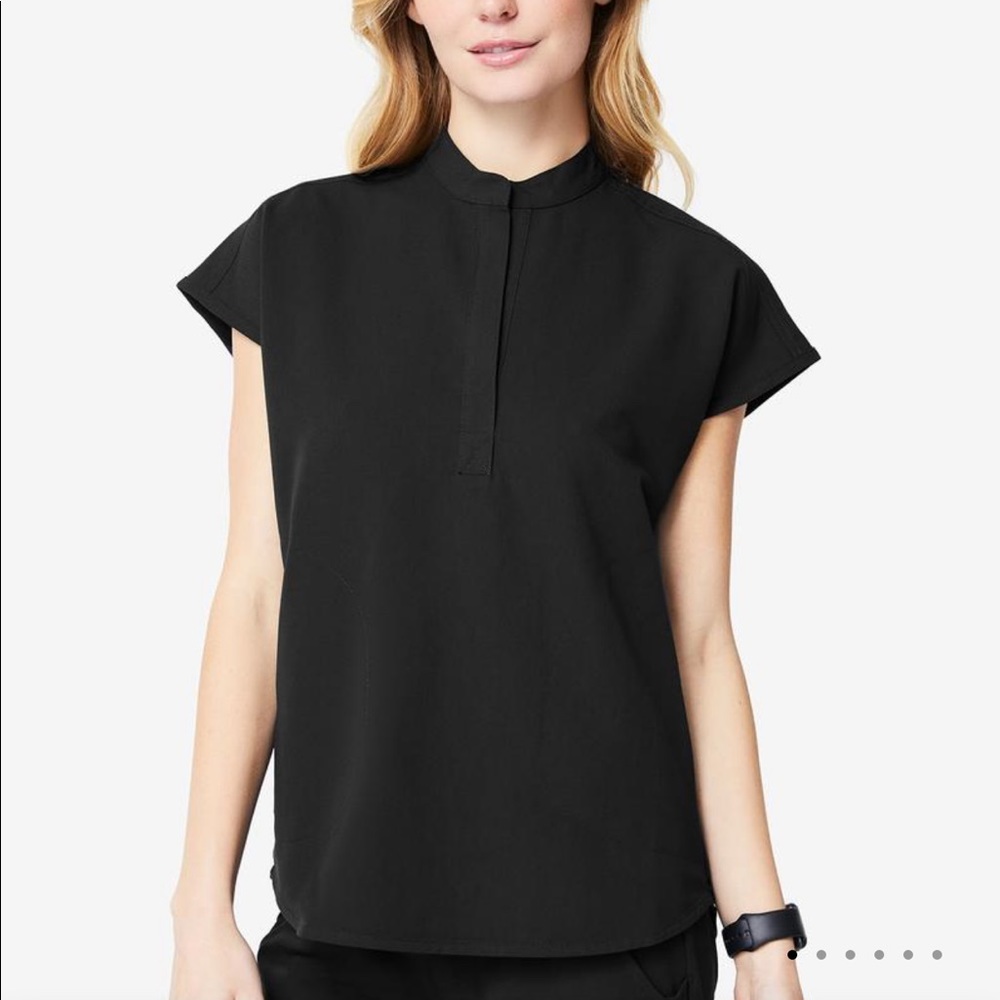 Figs Rafaela black scrub top size S